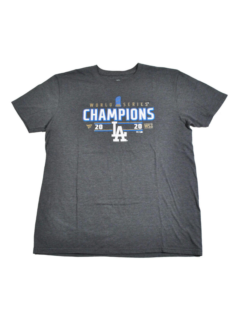 Los Angeles Dodgers 2020 World Series Gray MLB Baseball Shirt Size Large